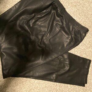 Black Cotton Faux Look